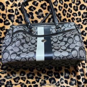 Coach duffle style purse